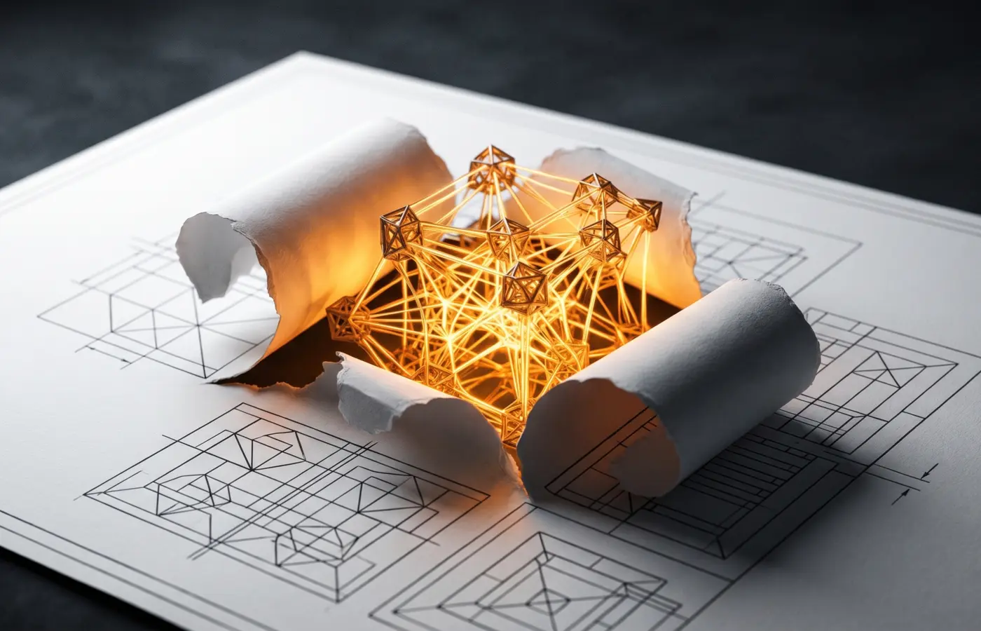 Technical drawings and a connected digital model representing an engineering quotation workflow